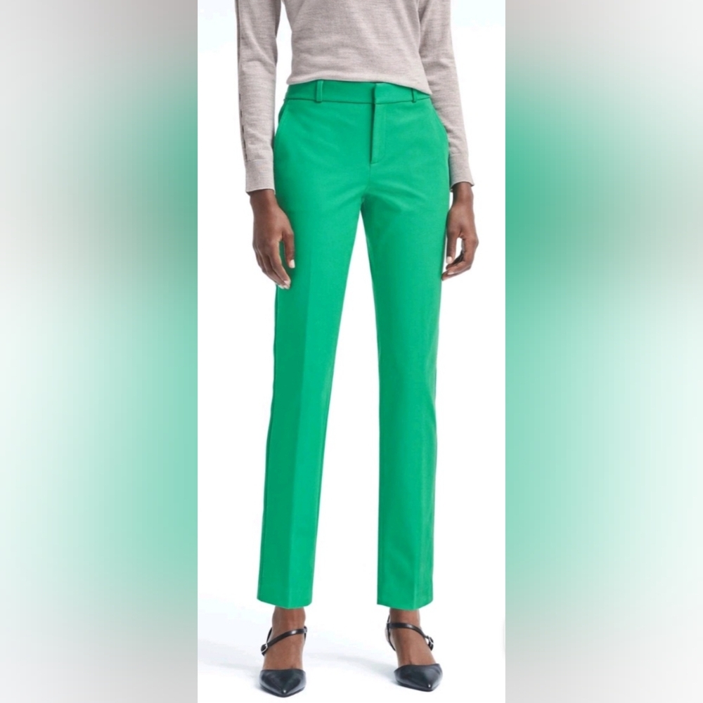 Banana Republic Vibrant Green Straight Leg Pants
